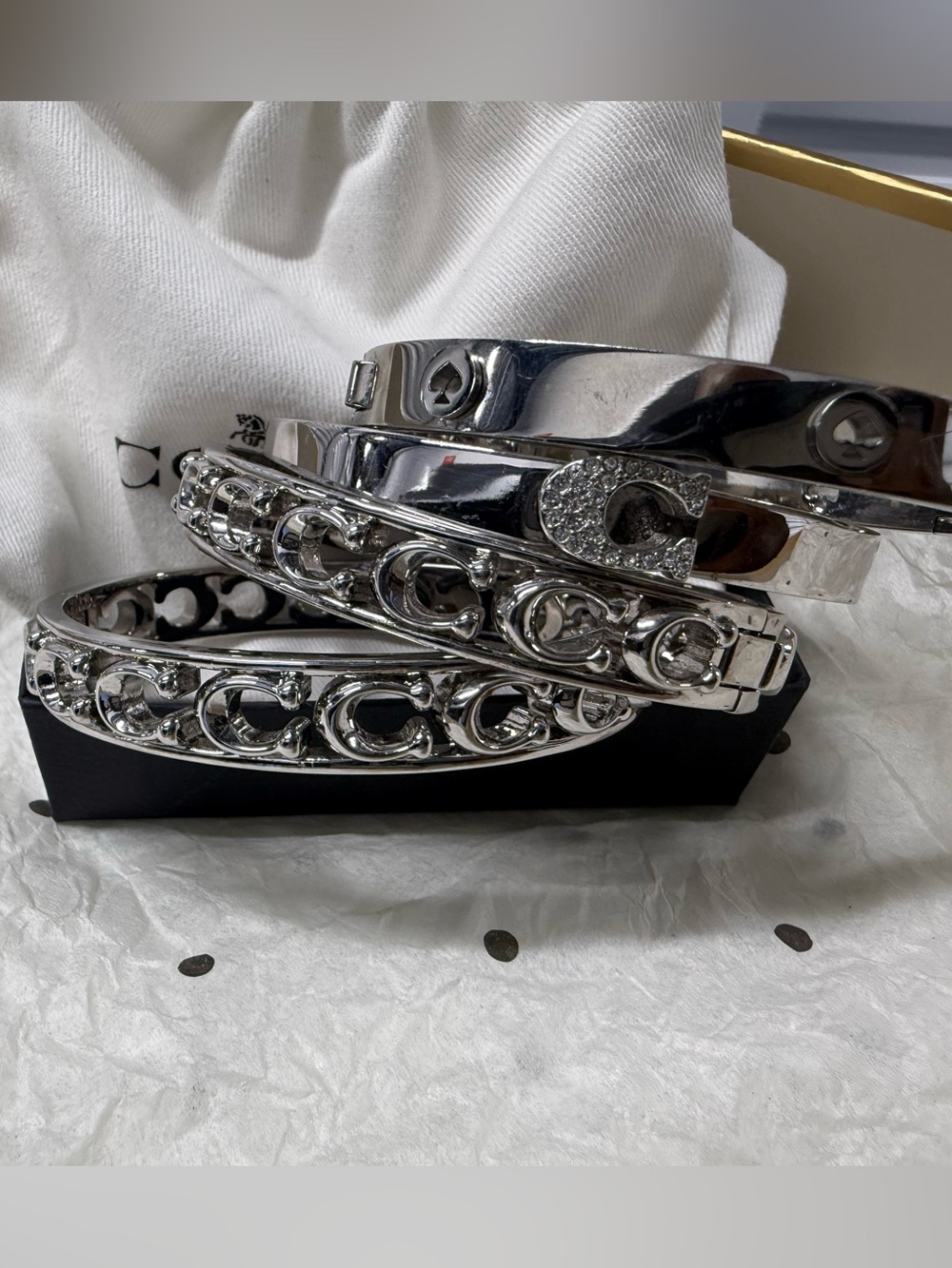 SET OF (4) Bracelet Bundle (3) COACH & (1) KATE SPADE